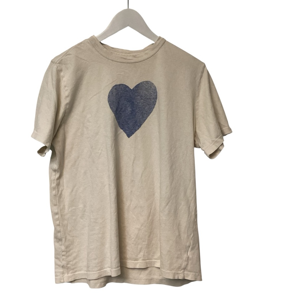 Heart Tee - Vintage White/Blue - Picture 2 of 5
